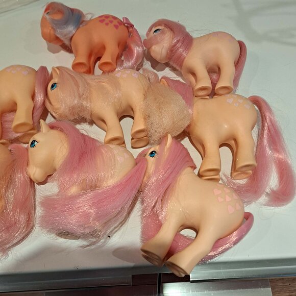 Lot of 8 Peachy my little pony toys vintage to horses + 1 newer - Picture 8 of 11